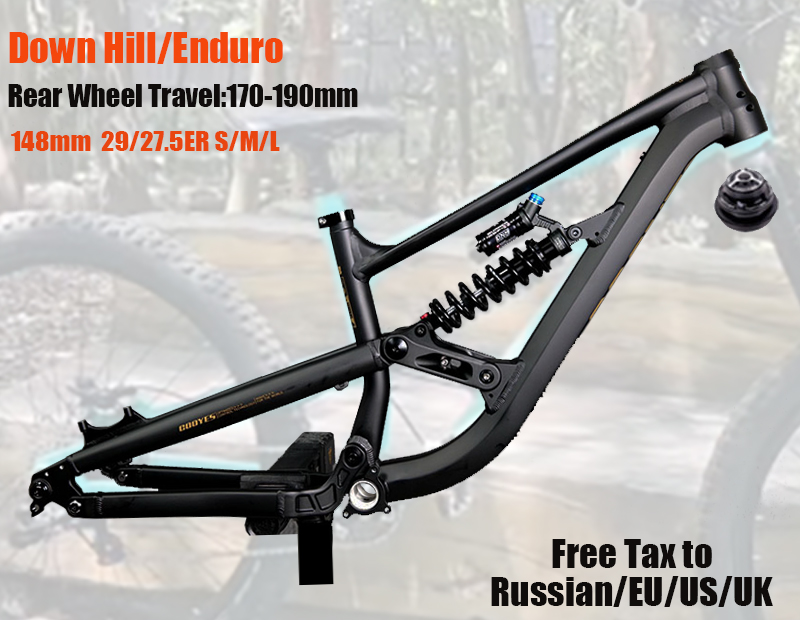 Mountain Biking In The Uk - Vollgefederter Enduro Aluminium-Rahmen Softtail 29/27,5 Zoll