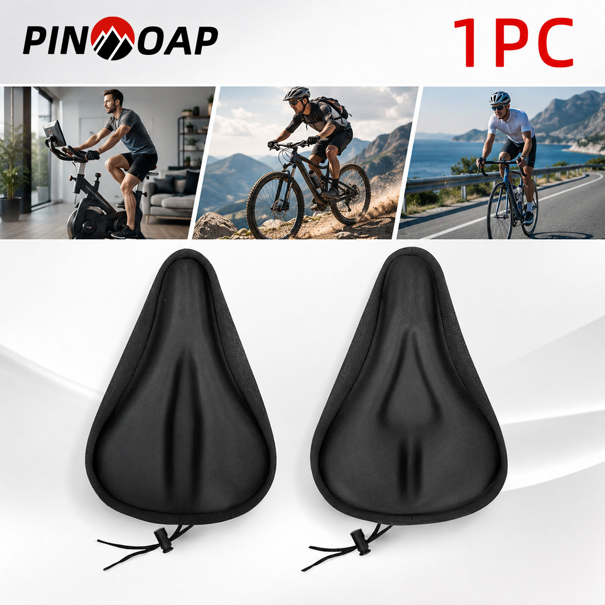 Mountain Biking Pads - PINMOAP 2 Stück Fahrradsitzbezug, bequem gepolstertes