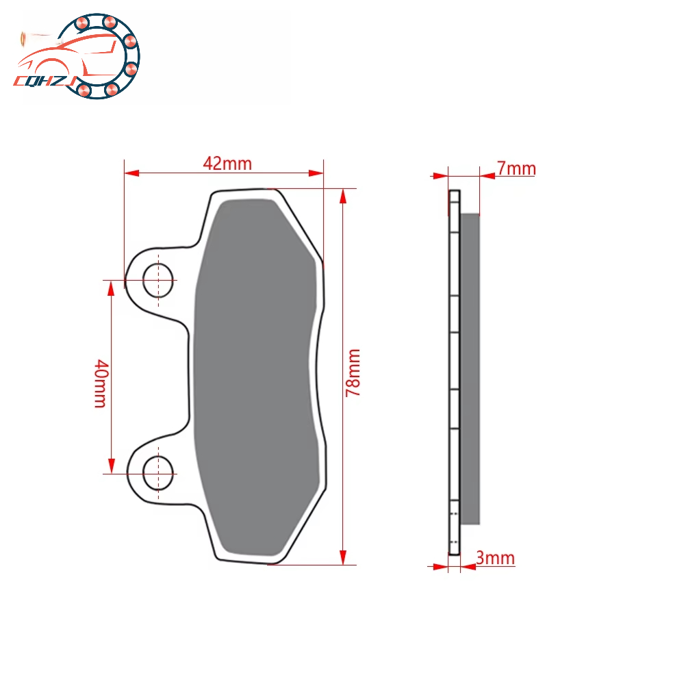 CQHZJ Motorrad Vorderradbremsb – Mountain Biking Pads Bewertung und Preis
